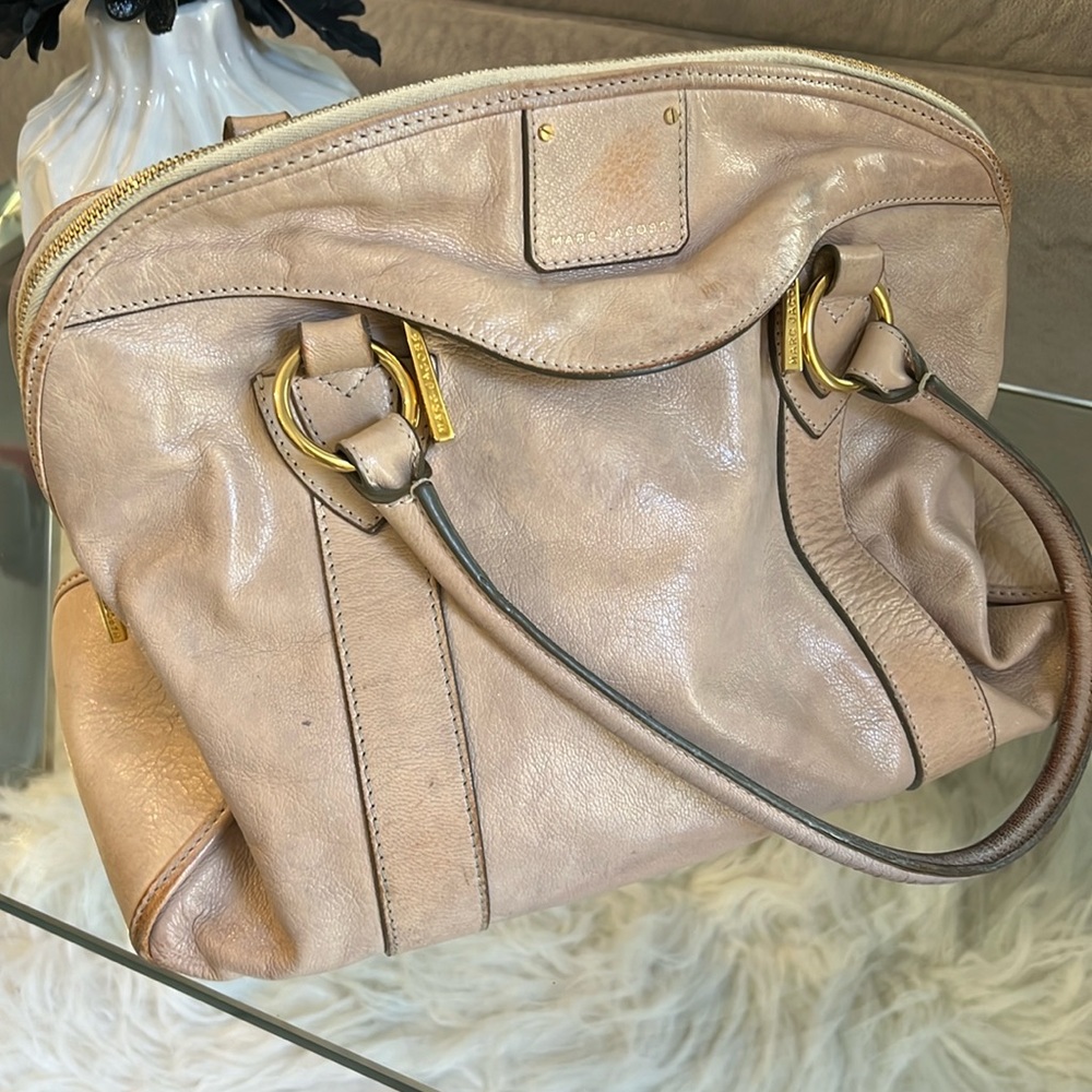 Marc jacobs satchel with gold hardware